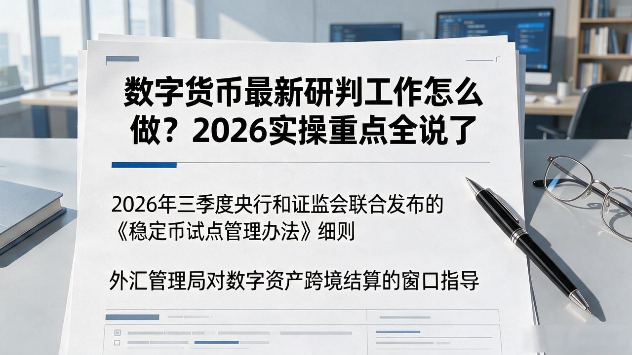 数字人民币研判_稳定币监管合规_数字货币最新研判工作